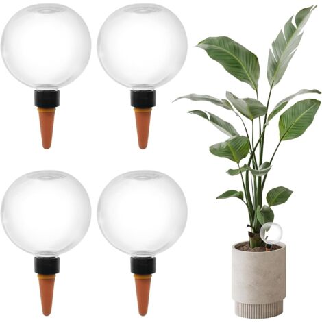 Distributeur Eau Plante - 4 Pièces - Céramique Et PP - Arrosage Automatique - Intérieur Et Jardin - 500 Ml