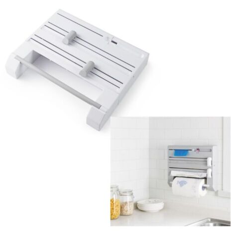 Distributeur essuie tout papier aluminium film devidoir mural pratique