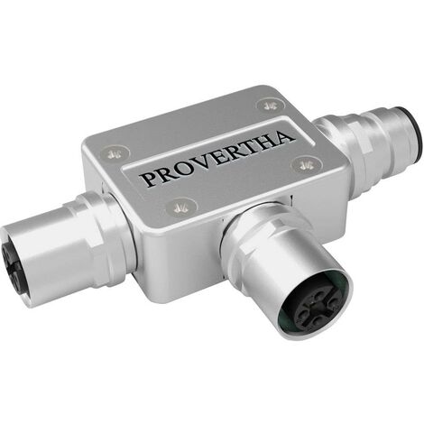 Distributeur et adaptateur pour capteurs/actionneurs M12 Provertha Provertha I-NET 42-500017 Adaptateur forme T Nombre de pôles: 5 1 pc(s) C068321