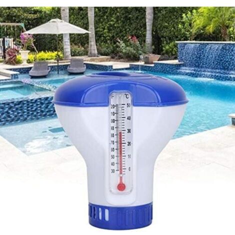 Distributeur Flottant de Chlore de 12,7 cm ,Distributeur de Comprimés de Chlore , Flotteur Chimique Réglable pour Piscine Intérieure et Extérieure,OUYLAF
