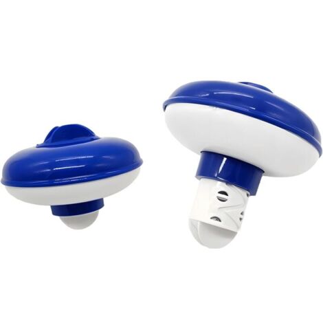 Distributeur flottant de chlore de 12,7 cm pour piscines, pataugeoires, spas et parcs aquatiques (bleu)