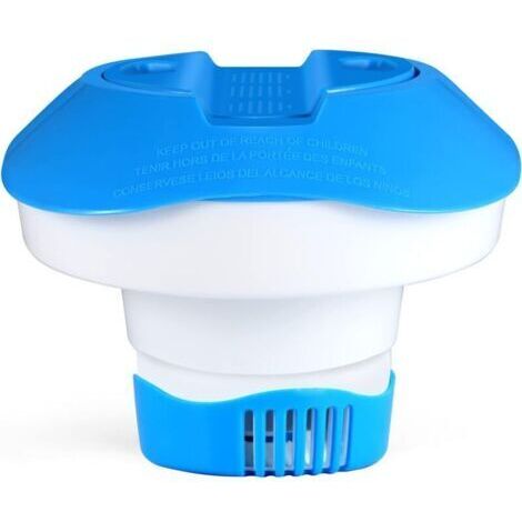 Distributeur flottant, distributeur de produit flottant, distributeur de pastilles de chlore pour piscines, spas, jacuzzis et fontaines