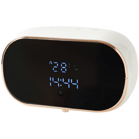 Distributeur intelligent de gel hydroalcoolique, mousseur automatique sans contact, 350 ml, convient aux salles de bains et aux cuisines (blanc).