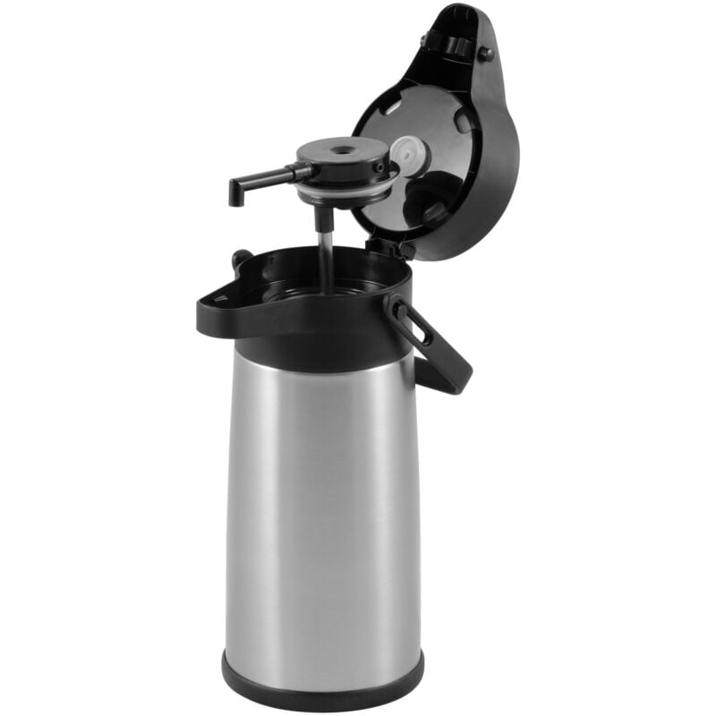 Thermos traiteur en acier avec pompe pour boissons chaudes. 2,2 l Hendi 448908