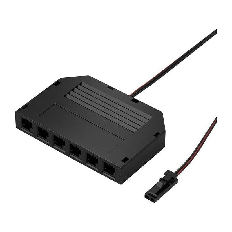 Hs Rowe - Distributeur led 6 voies 12V l 2000mm, noir