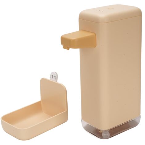 Distributeur Moussant Électrique Sans Contact avec Détecteur et Batterie Rechargeable 1800mAh, Capacité 400ml, en ABS, Montage Murale pour Cuisine et Salle de Bain