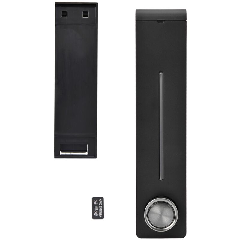 Jeffergarden Distributeur mural de 305 ml de shampoing et de savon pour les mains en mousse pour salle de bain (noir mat)