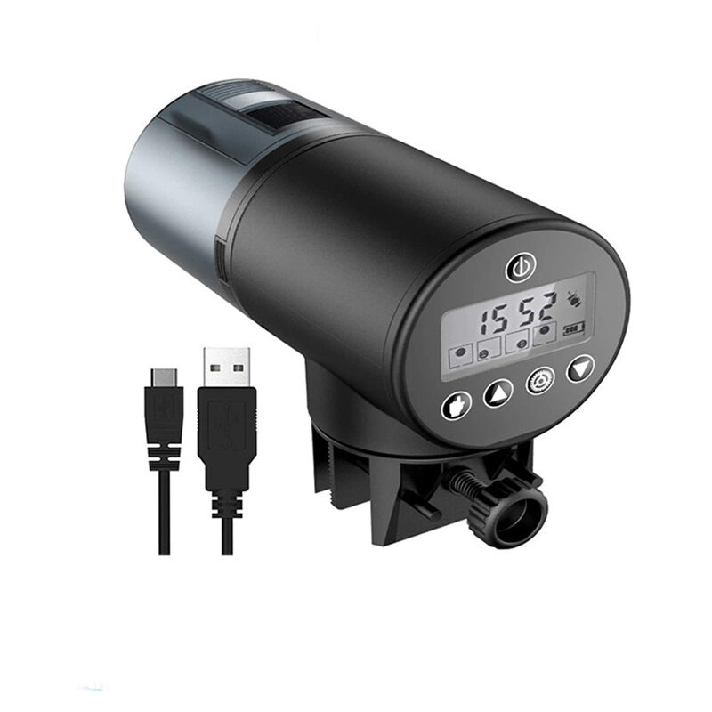 Distributeur Nourriture Poisson Aquarium Automatique - Mangeoire Poisson Aquarium Vacances Réglable Multifonctionnel Fish Feeder avec Ecran - Ahlsen