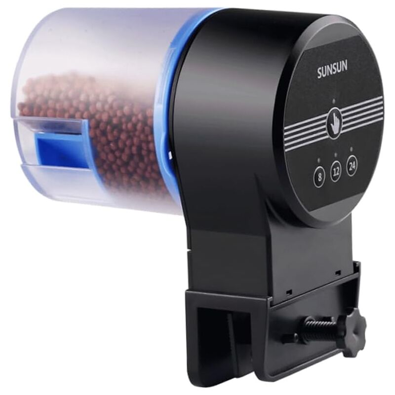 Distributeur Nourriture Tortue Distributeur Nourriture Aquarium Chargeur Automatique mangeoire pour Poisson mangeoire à Poisson Automatique mangeoire