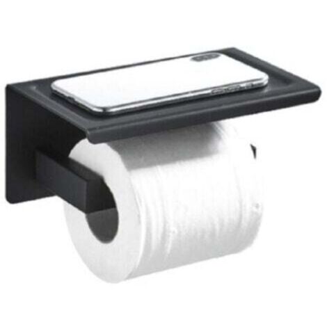 Distributeur papier WC avec étagère LOFT-GAME noir mat - Noir