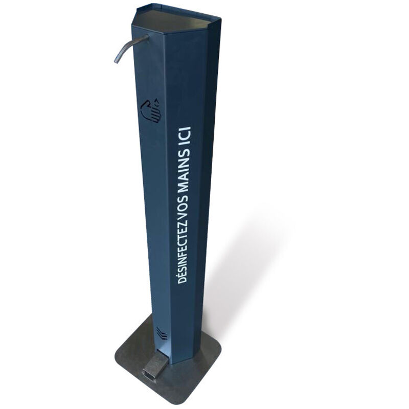 Distributeur à pédale de gel hydro alcoolique et de savon liquide sur socle DSTRB-5L