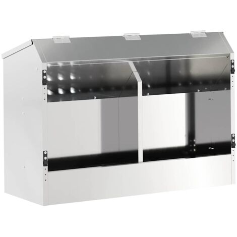 Distributeur pour lapins Argent 64.5 x 25.5 x 45.5 cm CFW575941