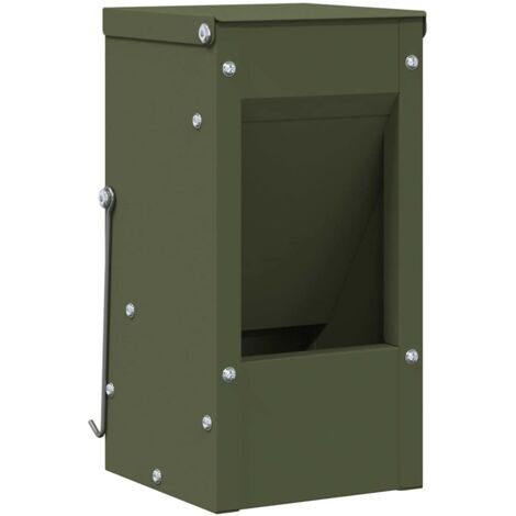 Distributeur pour lapins Vert olive 12,5 x 12,5 x 25 cm CFW564444