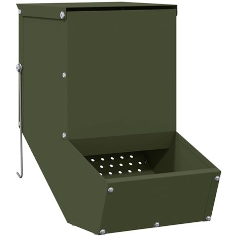 Distributeur pour lapins Vert olive 17,5 x 26 x 28,5 cm CFW325573
