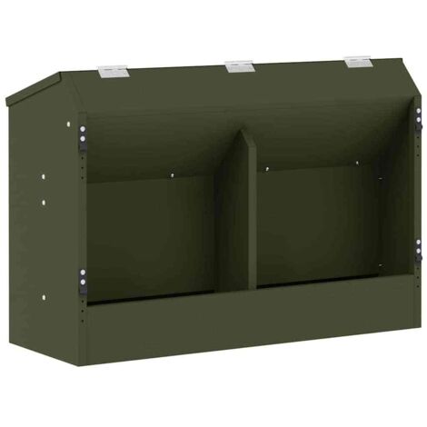 Distributeur pour lapins Vert olive 64.5 x 25.5 x 45.5 cm CFW581771