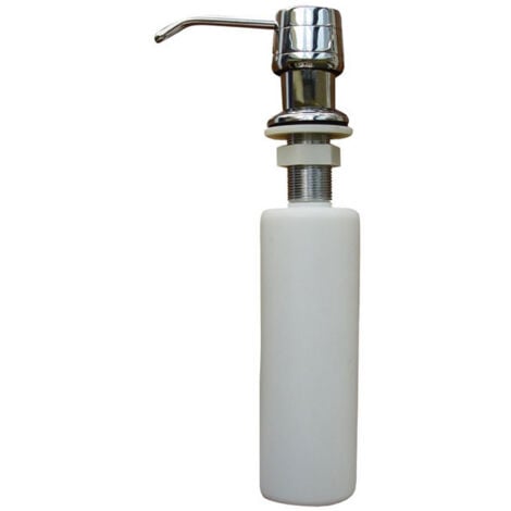 INVENA Distributeur Savon Chrome Monté Sur Évier