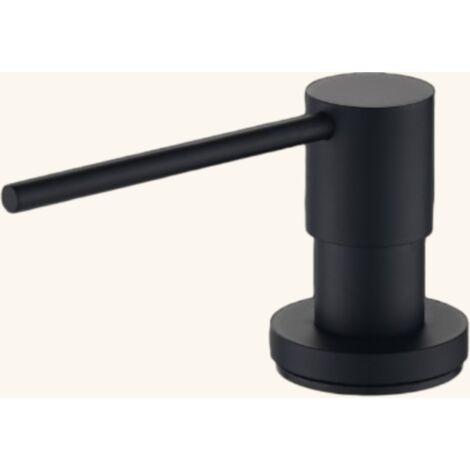 Distributeur savon cuisine encastrable Helika noir mat