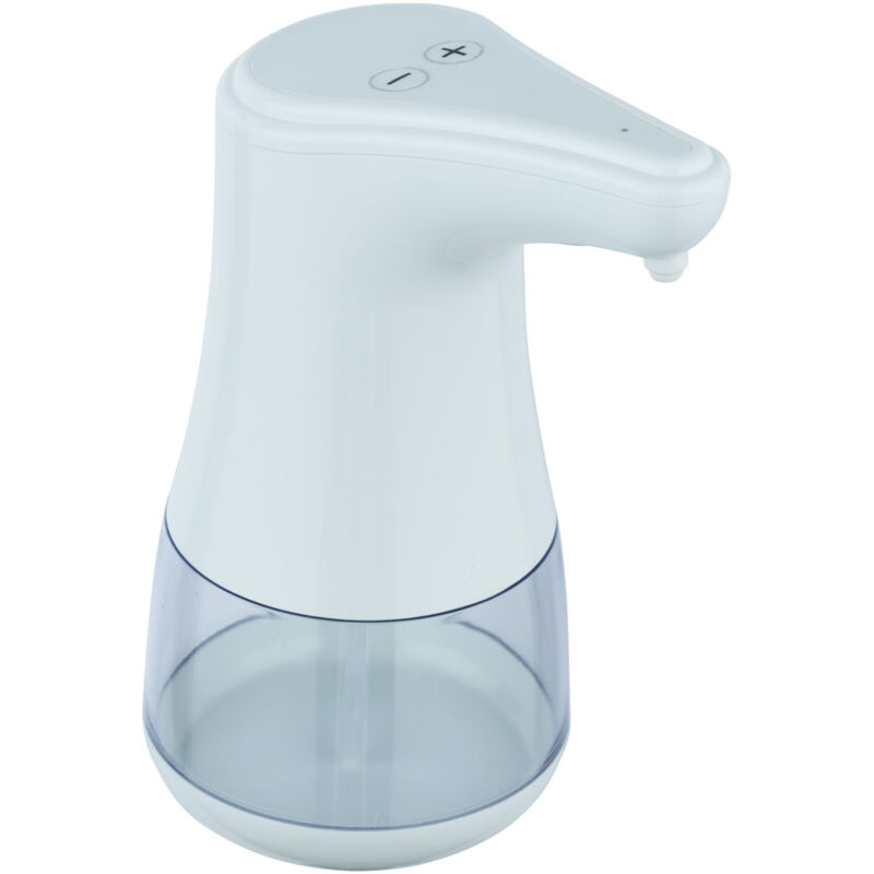 WENKO Distributeur savon liquide Diala, distributeur gel hydroalcoolique automatique sans contact, Capacité 360 ml, Plastique, 9,5x19,5x13,5 cm, Blanc