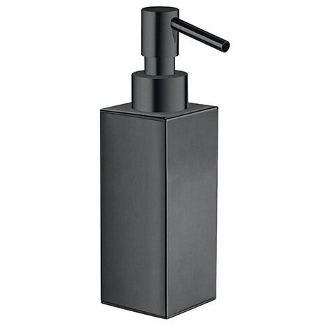 Distributeur Savon Liquide Quattro A Poser Chrome Noir Brosse - CRISTINA ONDYNA QU72775
