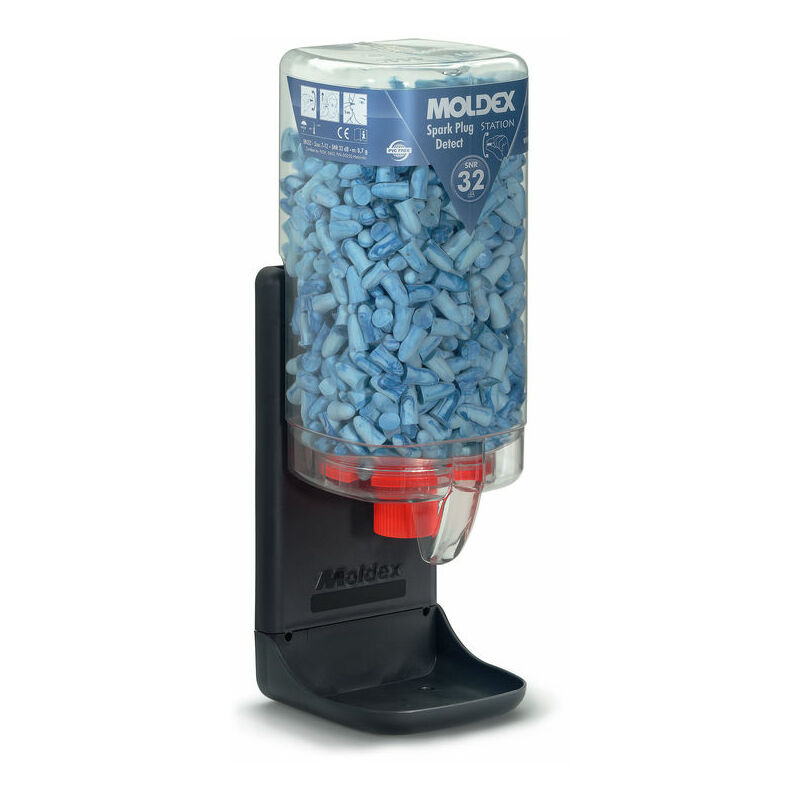 7859 spark detectable large ear plugs dispenser clear - Moldex