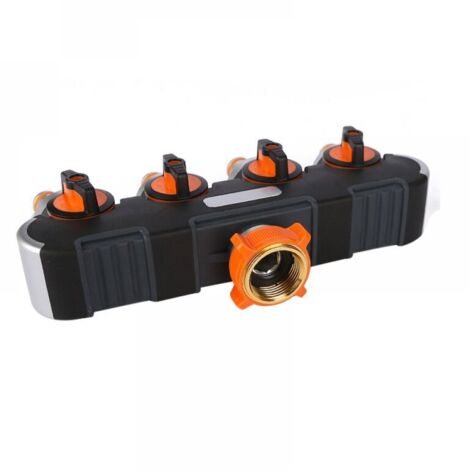 Distributore a 2/4 vie, 3/4" 1/2" con adattatore per rubinetto
