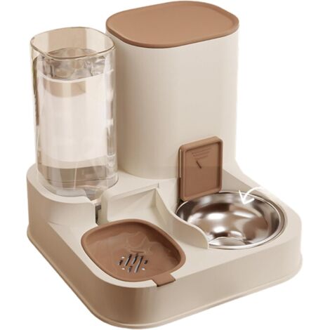 Distributore automatico di cibo e acqua per cani e gatti 2 in 1