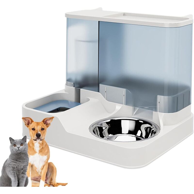 Distributore automatico di cibo e acqua per gatti, distributore automatico di cibo e acqua per gatti, distributore automatico di cibo a gravità per