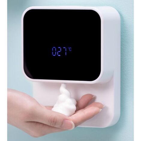 Distributore automatico di sapone con sensore intelligente da parete, senza contatto, multifunzione, in schiuma per il lavaggio del telefono cellulare.