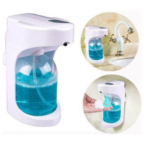 Distributore automatico di sapone, distributore di sapone in schiuma touchless da 500 ml con sensore a infrarossi per bagno, cucina, hotel e ristorante.