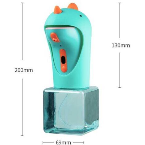 Distributore automatico di sapone, distributore di sapone schiumogeno senza contatto per bambini, distributore di sapone schiumogeno intelligente a forma di dinosauro