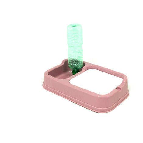 Distributore Cibo/Acqua Per Animali Modello 700087 Colore Rosa