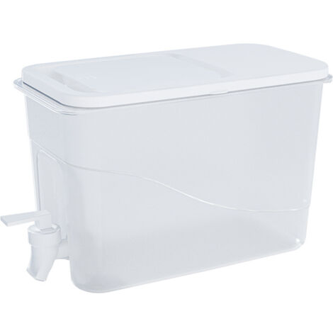 Distributore d'acqua di grande capacità (4L) con rubinetti, distributore di bevande per frigoriferi, bottiglia d'acqua fredda con coperchio, per feste, viaggi, picnic - Latte, succhi, bibite