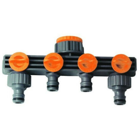 DISTRIBUTORE DEVIATORE PER RUBINETTO 4 VIE CON ATTACCO 3/4 - 1" (28700)