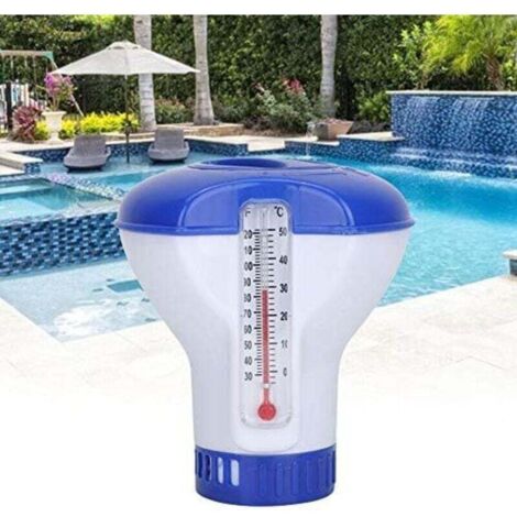 Distributore di cloro galleggiante da 12,7 cm, distributore di pastiglie di cloro, galleggiante chimico regolabile per piscine interne ed esterne