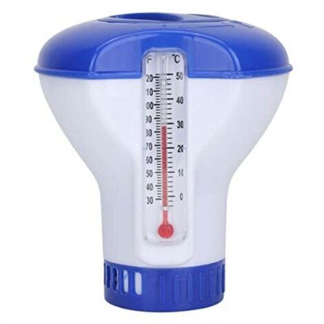 Distributore di cloro galleggiante da 5" - Distributore di pastiglie di cloro - Galleggiante chimico regolabile per piscine interne ed esterne