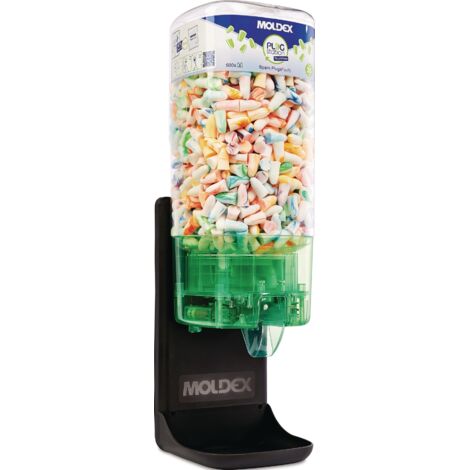 Distributore di protezioni auricolari PlugStation TouchFree con riempimento di candele (500 paia)