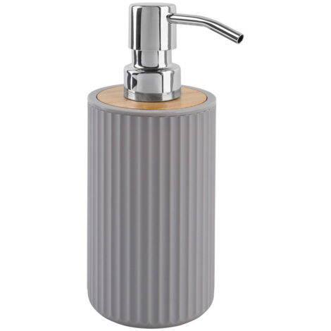 Distributore di sapone 300 ml AWD INTERIOR Rayon 1634 grigio cenere con bambù