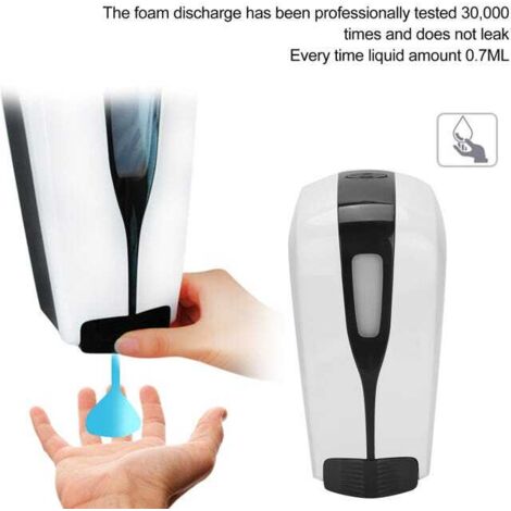 Distributore di sapone a parete per bagno con dispenser di sapone liquido da 500 ml