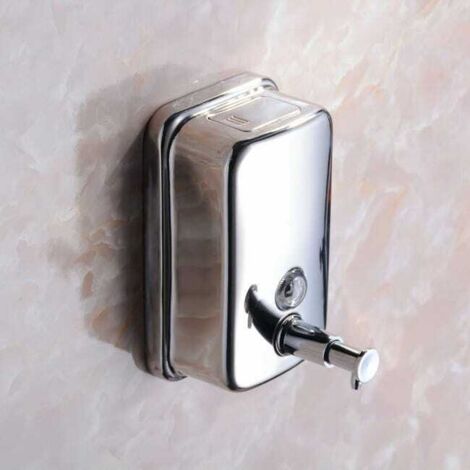 Distributore di sapone a parete per cucina e bagno, 18 oz/500 ml, acciaio inossidabile, cromo lucido, BA4028SS5