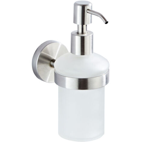 Distributore di sapone liquido con supporto, cromato