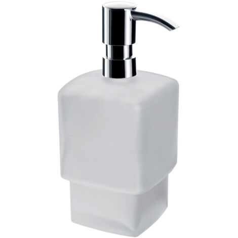 Distributore di sapone liquido per rampa. con pompa cromata