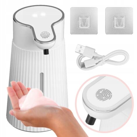 Distributore di sapone liquido touchless da 400 ml, automatico, grande, USB-C, IR