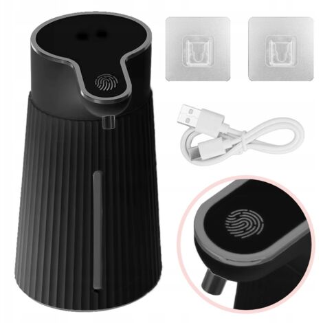 Distributore di sapone liquido touchless da 400 ml, automatico, grande, USB-C, IR