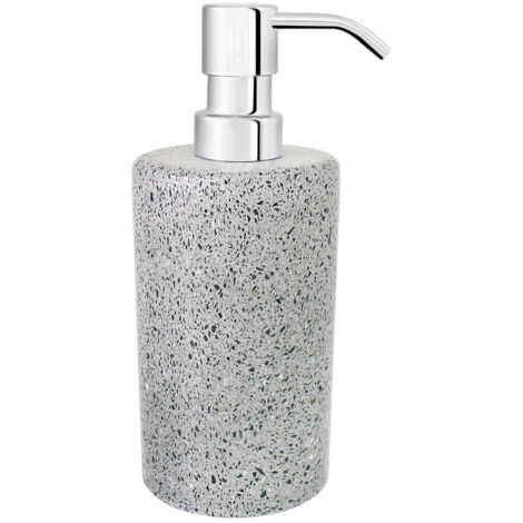 Distributore di sapone Q-BATH PREMIUM DECOR 1554, grigio terrazzo