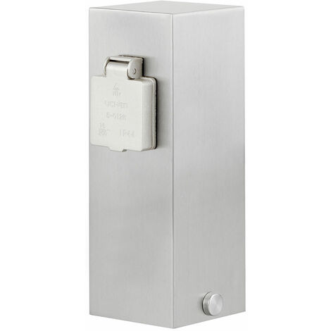 Distributore elettrico da giardino in acciaio inox a 2 vie per esterno terrazza LEDINO 11790000001015