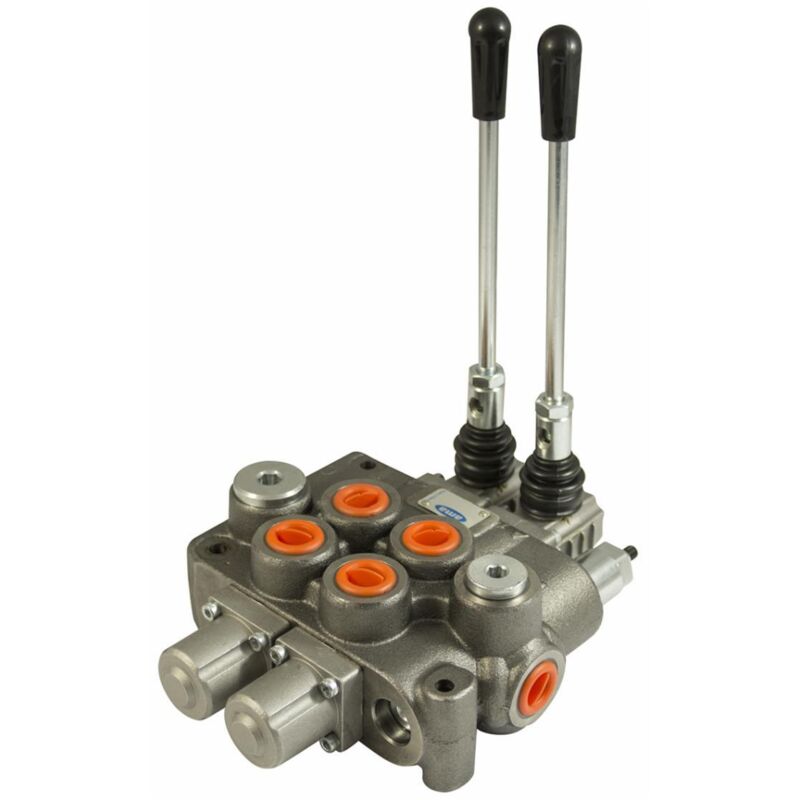 Distributore Idraulico Da 1 2 A 2 Leve Doppio Effetto 80l