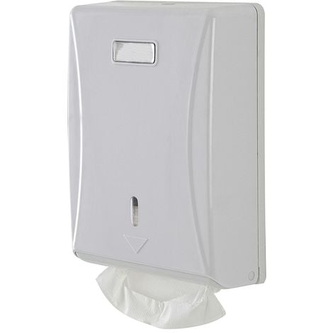 Distributore Salviette Carta Piegata Bianco in ABS a Muro