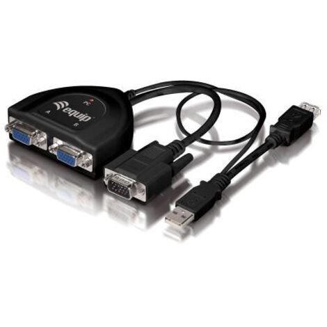 Distributore splitter VGA a 2 uscite con cavi