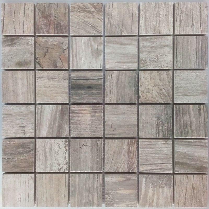 Boite de carrelage mosaïque forest Gris 29x29 cm - Decora Mosaicos