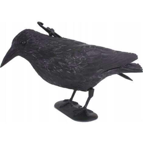 Disuasivo de Pájaros Efectivo y Decorativo para Jardín – Diseño de Cuervo Elegante